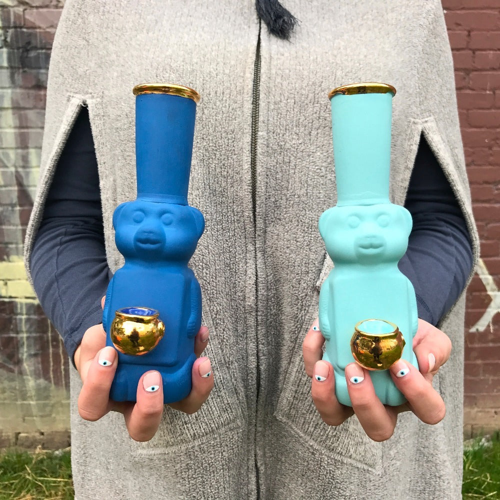 Honey Bear Bubbler Turquoise