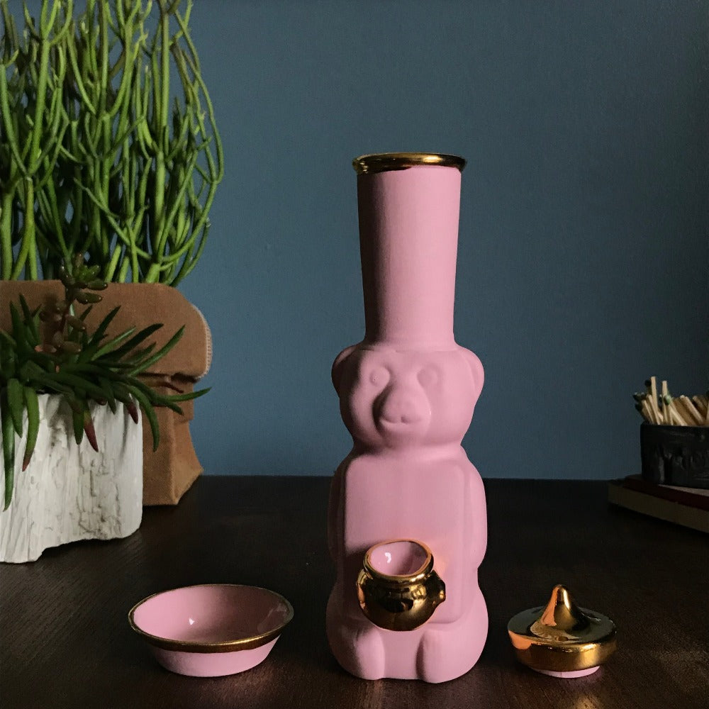 Honey Bear Bubbler Pink