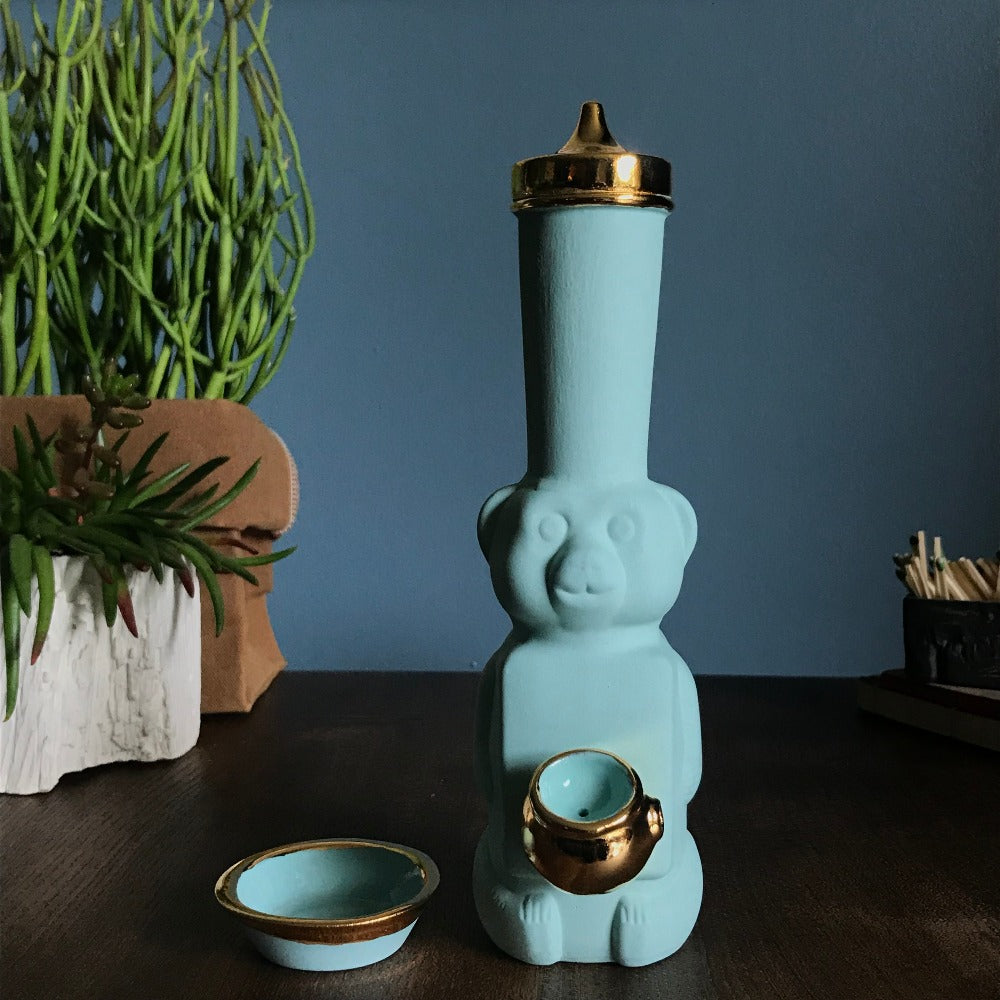 Honey Bear Bubbler Turquoise