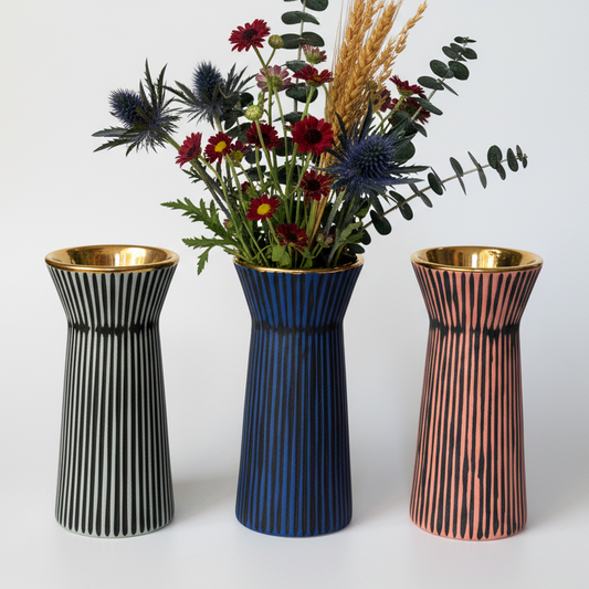 Ribbed Vase