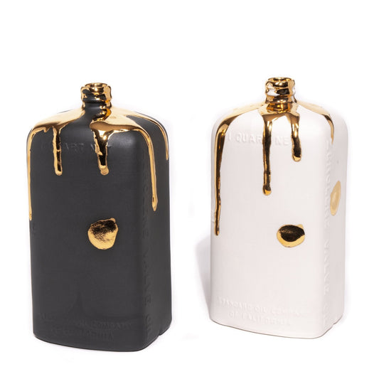Motor Oil Bottle with Gold